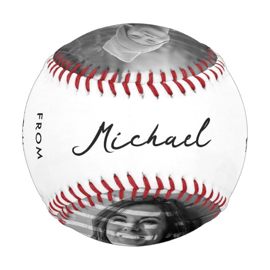 Moderner bester Vater je Schwarz-weißer Individuel Baseball (Rückseite)