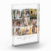 Moderner bester Vater je Script 9 Foto Grid Vater  (Links)