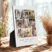 Moderner bester Vater je Script 9 Foto Grid Vater Fotoplatte