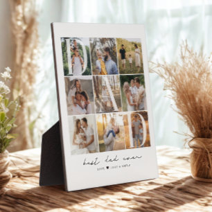 Moderner bester Vater je Script 9 Foto Grid Vater Fotoplatte
