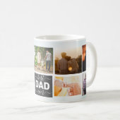 Moderner bester VATER je Script Einfach 9 Foto Col Kaffeetasse (VorderseiteRechts)
