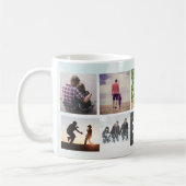 Moderner bester VATER je Script Einfach 9 Foto Col Kaffeetasse (Links)