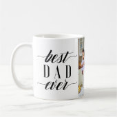 Moderner Bester Vater je Script Foto Kids Roster Kaffeetasse (Links)