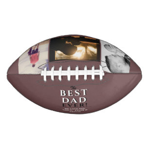 Moderner Bester Vater je Vatertag 3 FotoCollage Football