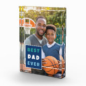 Moderner bester Vater je Vatertag Fotoblock (Rechts)