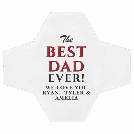 Moderner bester Vater je Vatertag Fußball (Flach)