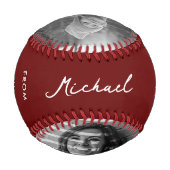 Moderner Bester Vater je Vatertag von Tochter Re Baseball (Rückseite)
