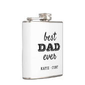 Moderner bester Vater je vier Fotos Flachmann (Rechts)