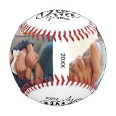 Moderner bester Vater je zwei Foto Baseball (Vorderseite)