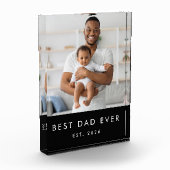 Moderner bester Vater überhaupt Fotoblock (Links)