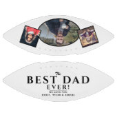 Moderner Bester Vater Vater 3 Foto Collage Footbal Football (Paneele)