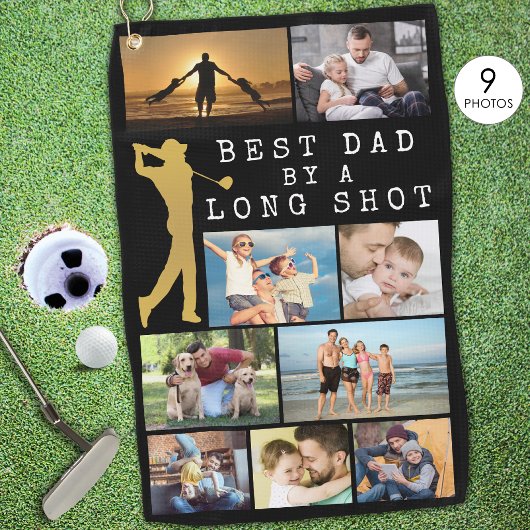 Moderner BESTER VATER VON LONG SHOT 9 Fotomaterial Golfhandtuch