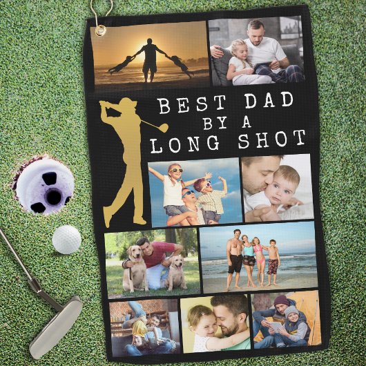 Moderner BESTER VATER VON LONG SHOT 9 Fotomaterial Golfhandtuch