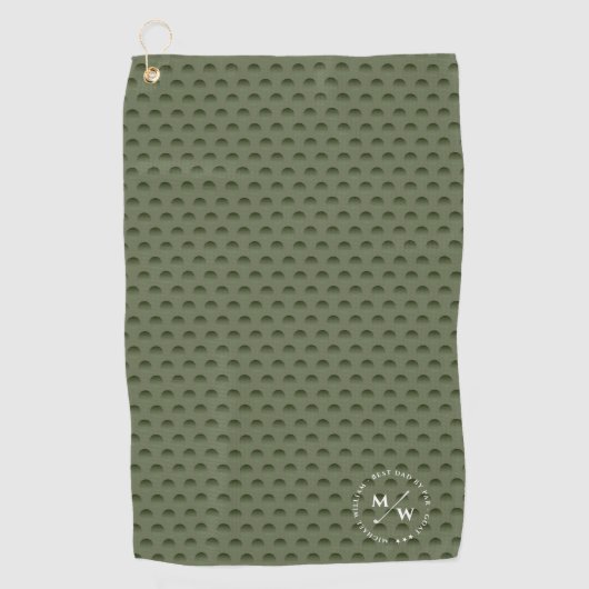 MODERNER BESTER VATER VON PAR GOLF VATER'S DAY ARM GOLFHANDTUCH (Vorderseite)