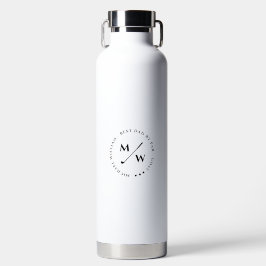 MODERNER BESTER VATER VON PAR GOLF VATER'S DAY MON TRINKFLASCHE