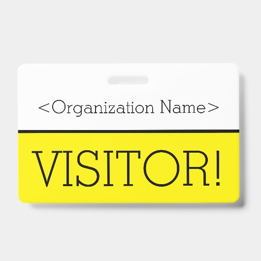 Moderner "BESUCHER"! Abzeichen Ausweis (Vorderseite)