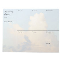 Moderner bewölkter Himmel Minimalistischer Wochenp