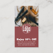 Moderner Bildfriseur 10% Ermäßigung! Rabattkarte (Vorderseite)