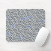 Moderner binärer Code Schwarz Blau für jede Farbe Mousepad (Mit Mouse)