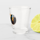 Moderner Black Barware Name Pub Stil mit Foto Schnapsglas (Rechts)