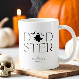 Moderner Black Ghost Bats Halloween Dadster Vater Kaffeetasse