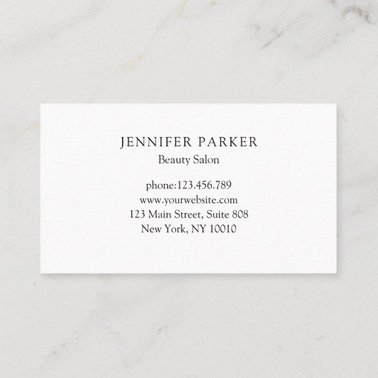 Moderner Black Glitzer Drop Salon & Wellness-Cente Visitenkarte (Rückseite)