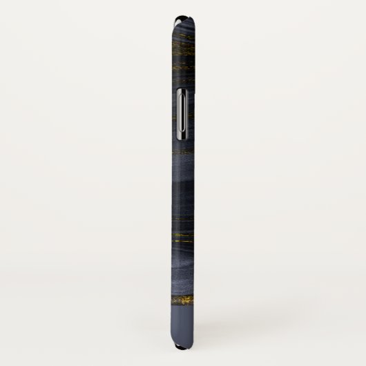 Moderner Black & Gold Agate Stone Abstrakt Case-Mate iPhone Hülle (Hinten/Rechts)