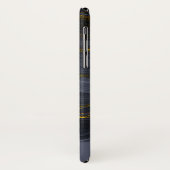 Moderner Black & Gold Agate Stone Abstrakt Case-Mate iPhone Hülle (Hinten/Links)