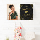 Moderner Black Gold Foto Abschluss Banner (Insitu)