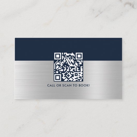 Moderner Black Gold Mobile Notar Public QR Code Visitenkarte (Rückseite)