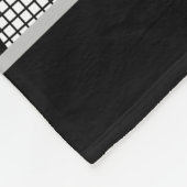 Moderner Black & Gray Tennis Spielercoach Name Spo Fleecedecke (Ecke)