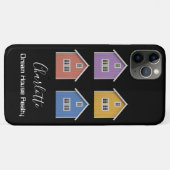 Moderner Black Real Anwesen Agent Case-Mate iPhone Hülle (Rückseite (Horizontal))