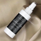Moderner Black Script Room Spray Flasche Wrapper