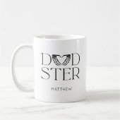 Moderner Black Skelett Beängstigend Dadster Hallow Kaffeetasse (Links)