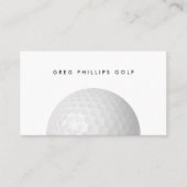 Moderner Black & White Golf Pro oder Instruktor Visitenkarte (Vorderseite)