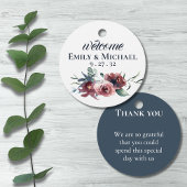 Moderner Bläserenkreis für die Marine Peach Blush Geschenkanhänger