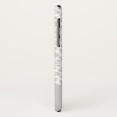 Moderner blasser grauer und weißer Case-Mate iPhone hülle (Hinten/Links)