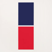 Moderner blau-hellroter weißer Farbblock für Navy Yogamatte (Rückseite)