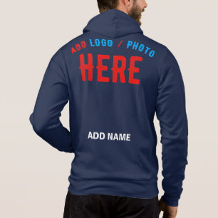 MODERNER BLAU MIT STYLISTISCHER MARKENBEZEICHNUNG HOODIE