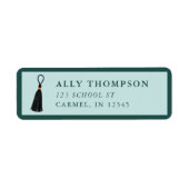 Moderner blauer Abschlusskappen-Quast  (Vorne)