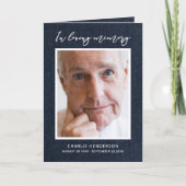 Moderner blauer Denim in der Liebe Erinnerung gekl Programm (Vorderseite)