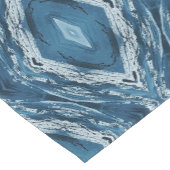 moderner blauer Diamantenrunner Kurzer Tischläufer (Ecke)