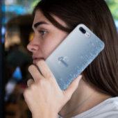 Moderner blauer Glitzer Glitzern Personalisiert Na Case-Mate iPhone Hülle