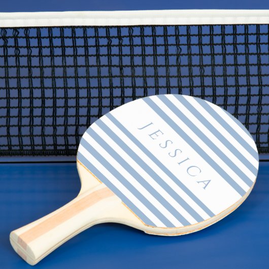 Moderner Blaugestreifter Individuelle Name Tischtennis Schläger (InSitu)
