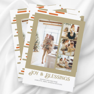 Moderner Block 4 Foto Weihnachten Personalisiert