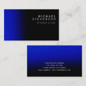 Moderner Blue Anwalt für die Law Business Card Visitenkarte (Vorne/Hinten)