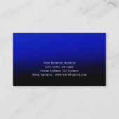 Moderner Blue Anwalt für die Law Business Card Visitenkarte (Rückseite)