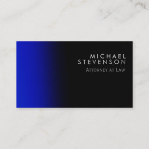 Moderner Blue Anwalt für die Law Business Card Visitenkarte