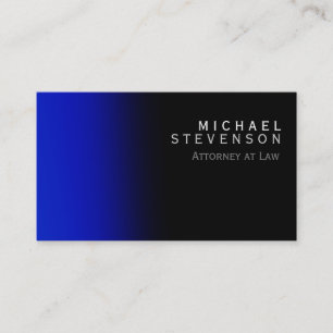Moderner Blue Anwalt für die Law Business Card Visitenkarte