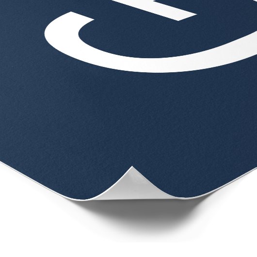 Moderner Blue Foto Boy Abschluss Poster (Ecke)